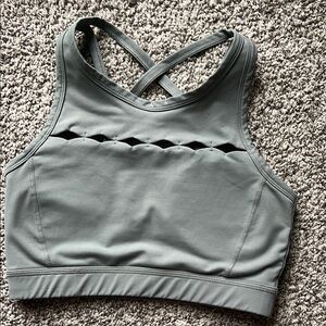 Gray Stylish Women's Sports Bra